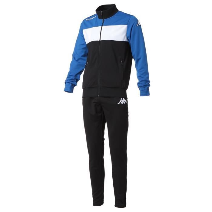 KAPPA Survêtement Manarola - Homme - Noir et Bleu et Blanc