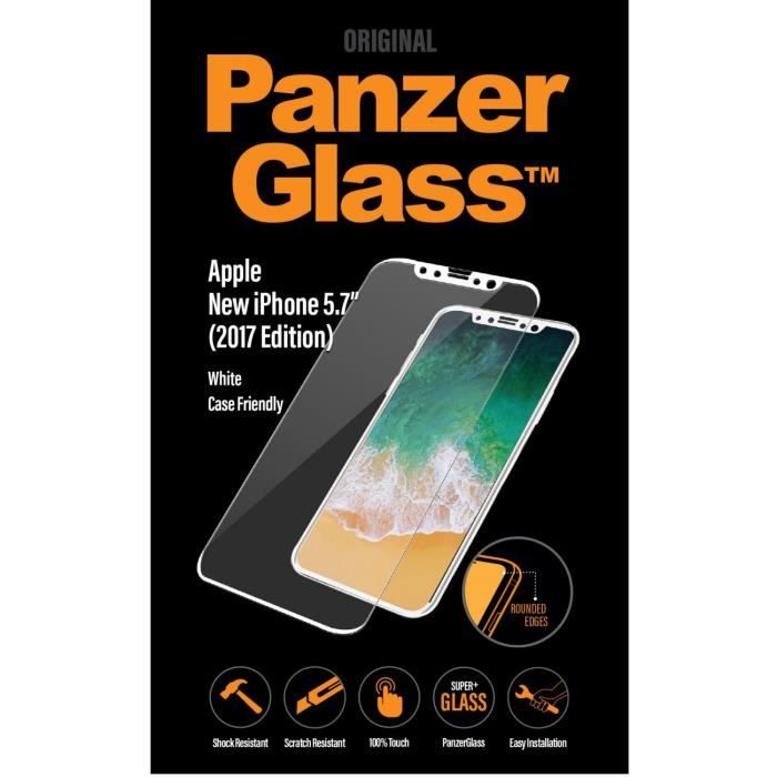 Verre Trempé Case friendly Bleu pour iPhone X