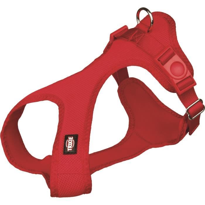 TRIXIE Harnais soft XS-S : 30 à 45cm - Rouge - Pour chien