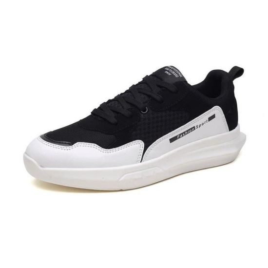 Chaussure De Course Chaussure Course A Pied Homme Mode Pour Respirabilité Respirante Plus De RéSist Occasionnels Caoutchouc Un Look Noir blanc - Achat / Vente basket Chaussure De Course Homme Chaussure Course A Pied Homme Course Mode Pour Respirabilité Respirante Plus De RéSist Occasionnels Caoutchouc Un Look Noir blanc - Achat / Vente basket c9e892