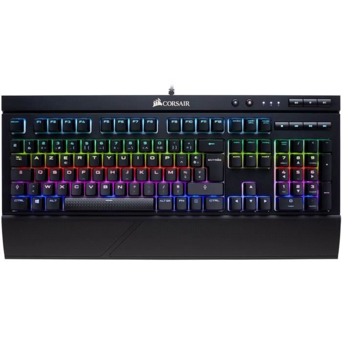 CORSAIR Clavier Gamer Mécanique K68 RGB Cherry MX Red, (CH-9102010-FR)