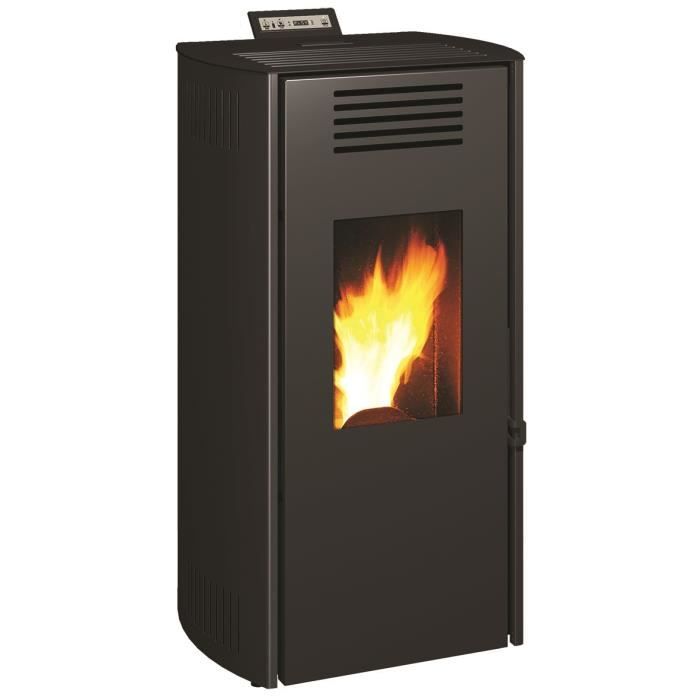 INVICTA Poêle à granulés Tratto 6 - 6 kW - Noir
