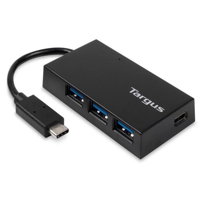 TARGUS HUB USB-C vers 3 ports USB-A & C - Noir