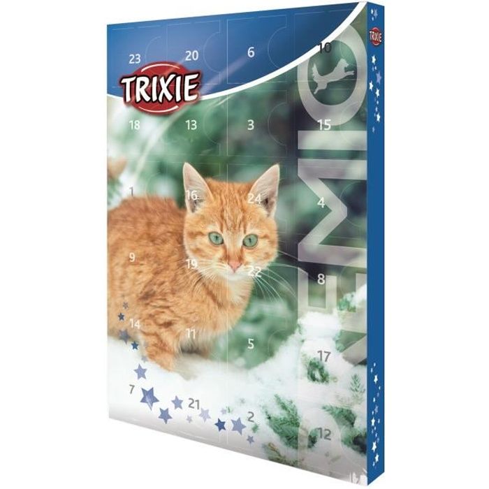 TRIXIE Calendrier de l‘Avent Premio - 24,5 × 37 × 3,5 cm - Pour chat