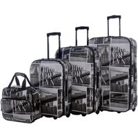 SET DE VALISES David Jones - Set 3 Valises Souples + 1 Mallette V SET DE VALISES David Jones - Set 3 Valises Souples + 1 Mallette V