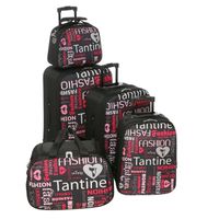 SET DE VALISES TANTINE ET COMPAGNIE Set de 3 Valises + Sac de Voy SET DE VALISES TANTINE ET COMPAGNIE Set de 3 Valises + Sac de Voy
