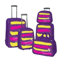 SET DE VALISES TANTINE ET COMPAGNIE Set de 3 Valises + Sac de Voy SET DE VALISES TANTINE ET COMPAGNIE Set de 3 Valises + Sac de Voy