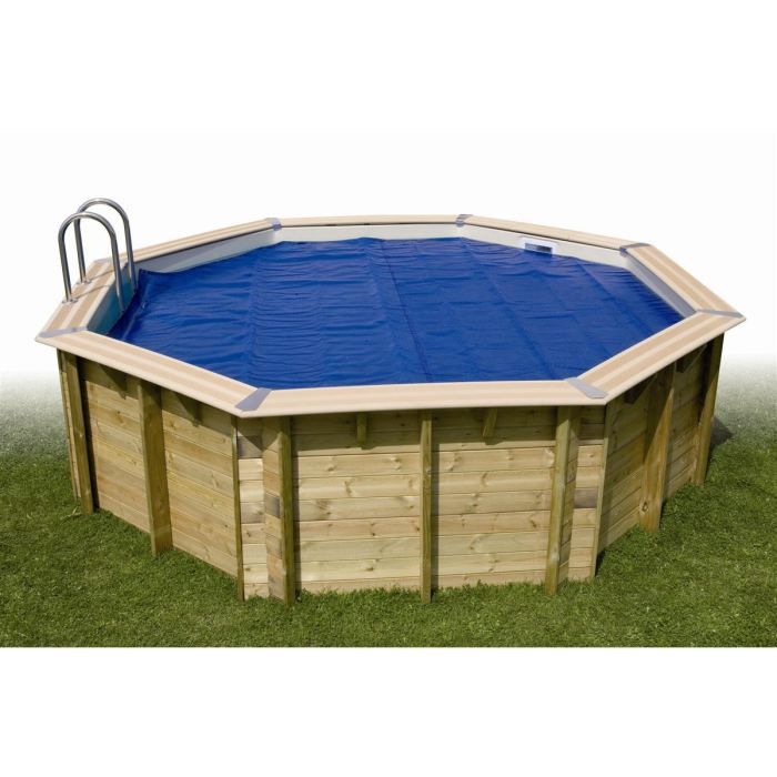 Bâche à bulles pour piscine bois LINEA 500x800