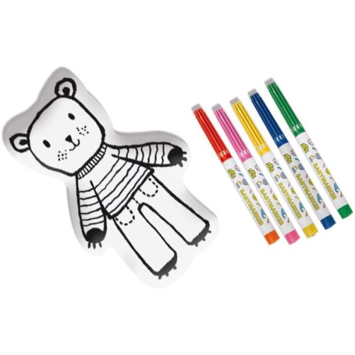 SES CREATIVE MY FIRST Ours en tissu à colorier