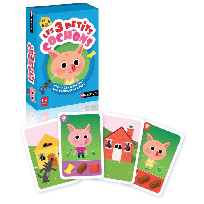 NATHAN - Les 3 Petits Cochons - Jeu de Cartes