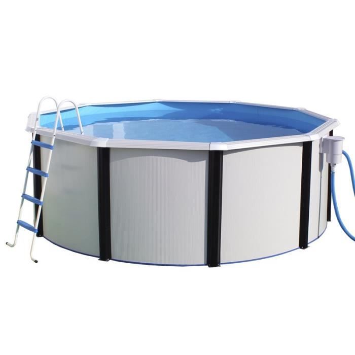 ELEGANCE Piscine ronde en acier 550x120cm