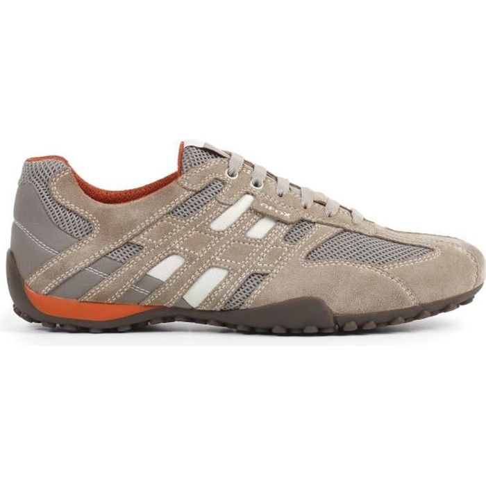Sport Et Casual Geox Foncé Homme Baskets Beige Orange j5L43AR