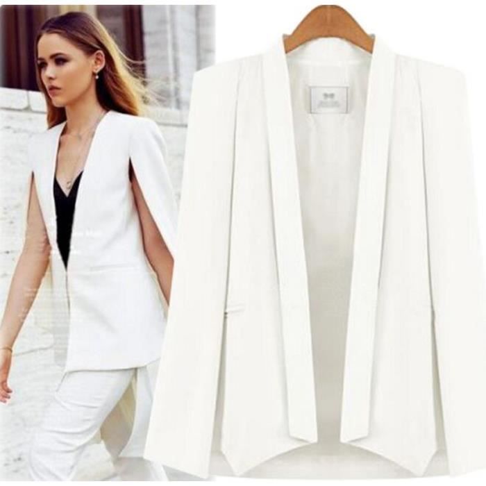 Veste cape blanche femme Veste cape blanche femme