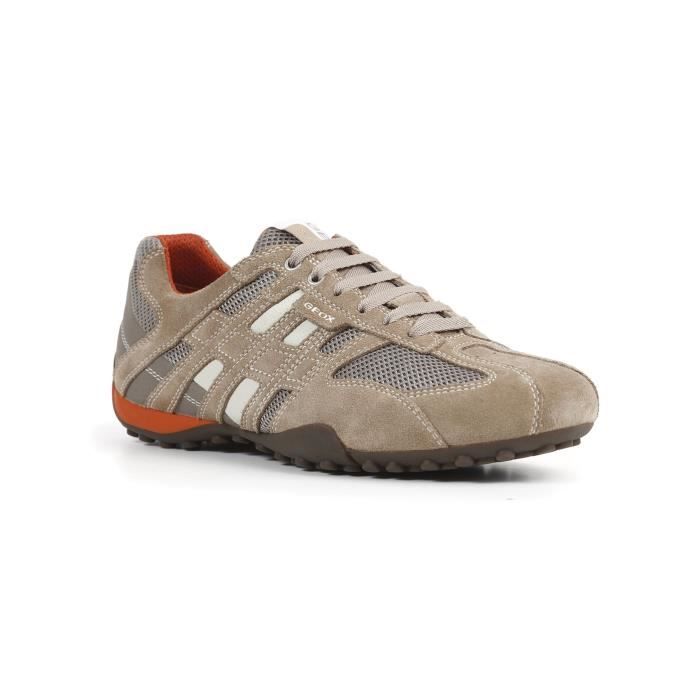 Sport Et Casual Geox Foncé Homme Baskets Beige Orange j5L43AR