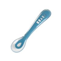 COUVERTS BÉBÉ BEABA Cuillère 2ème âge soft en silicone-blue COUVERTS BÉBÉ BEABA Cuillère 2ème âge soft en silicone-blue