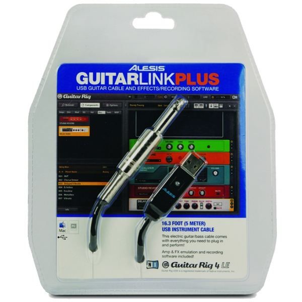 ALESIS RAL GUITARLINK-PLUS Câble USB jack 6,35 mm