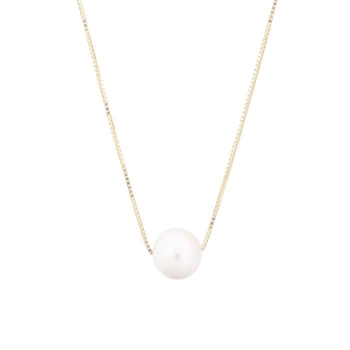 PERLINEA Collier Perle de Culture et Or Jaune 375° Femme