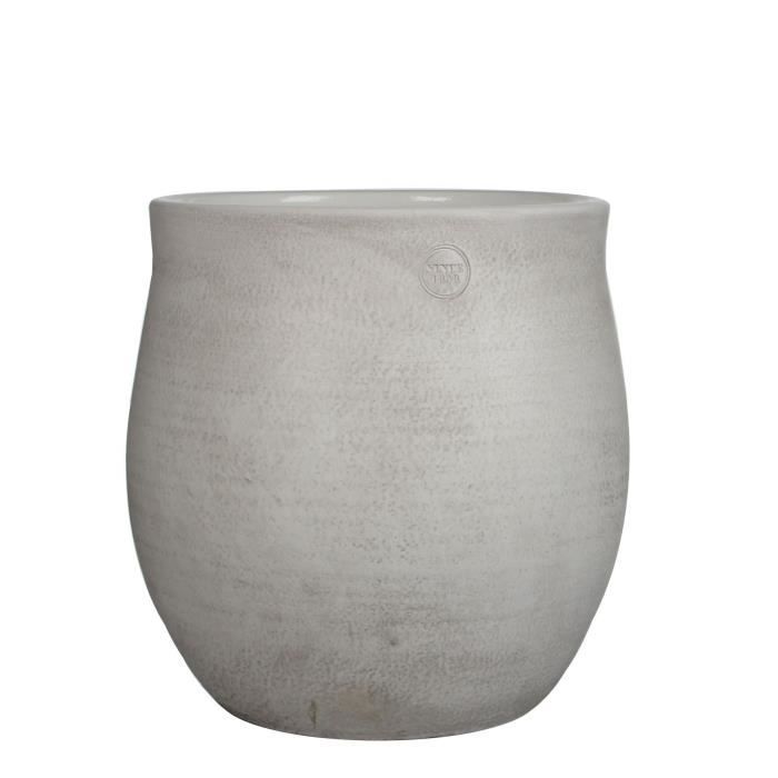 MICA Cache pot rond intérieur Elsie - Blanc - 36 xØ34 cm