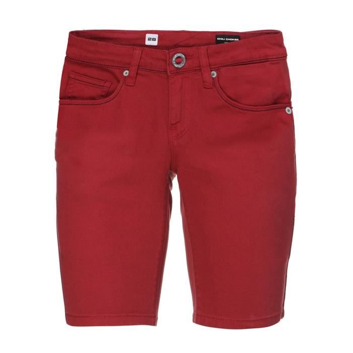 VOLCOM Short Shili Chocker - Homme - Rouge Cramoisi