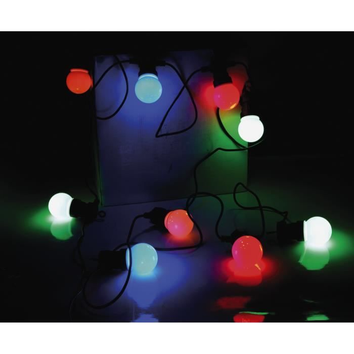 Guirlande electrique ampoules multicolores Achat / Vente Guirlande multicolores Plastique