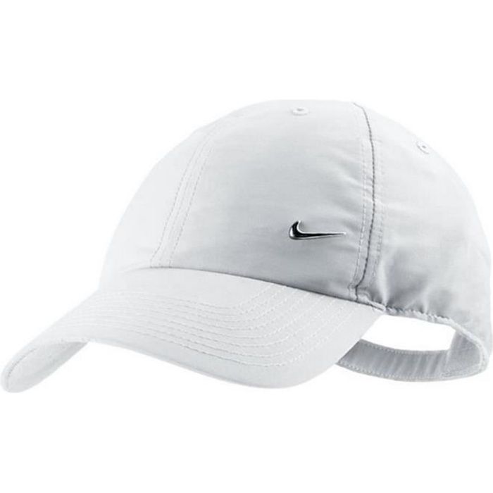 Casquette Blanche Homme Nike Logo en Métal Blanc blanc ...