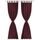 Magnifique 2 pcs Rideau a Passant Micro Satin Bord