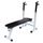Banc de musculation pliant avec support de barres