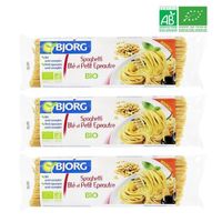 CÉRÉALES - MÉLANGES BJORG Spaghetti Blé Petit Epeautre Bio 500g X3 CÉRÉALES - MÉLANGES BJORG Spaghetti Blé Petit Epeautre Bio 500g X3