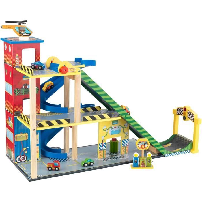 KidKraft -Ensemble rampe de course SPEEDY de la marque KIDKR en Bois
