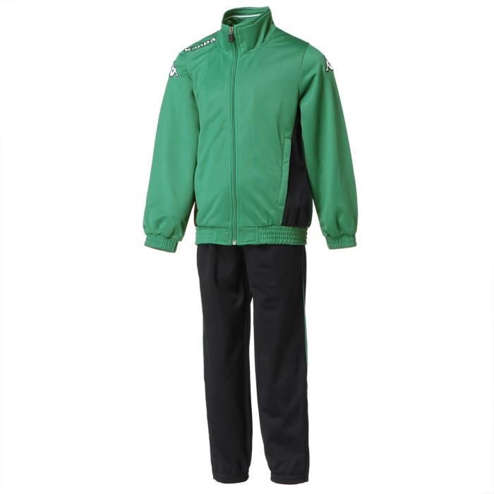 KAPPA Survêtement Savigno TKS - Enfant - Noir et Vert