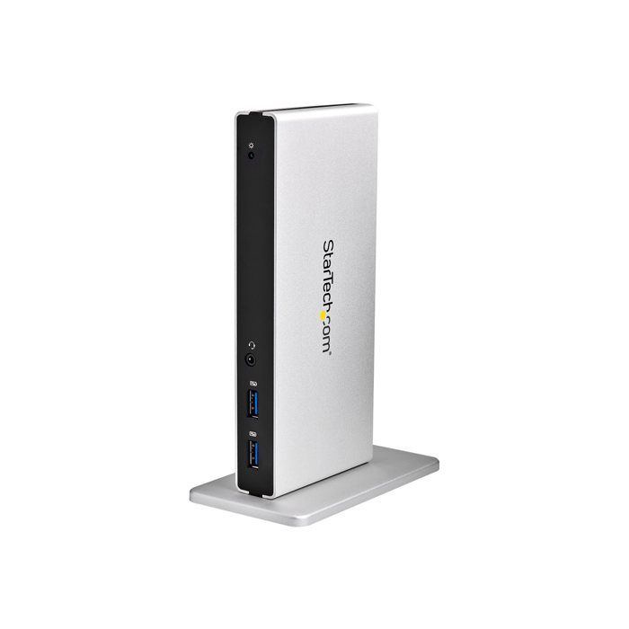 STARTECH.COM Station d'accueil USB 3.0 double affichage DVI - Pour PC portable avec GbE et adaptateurs HDMI / VGA