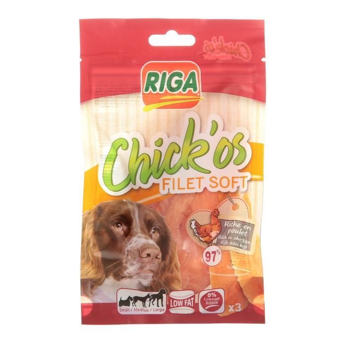 Riga Chickos Filet De Poulet Soft Friandises Pour Chien Sachet 80