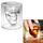 Vococal® Lot de 2 coupe en verre Forme de tête de