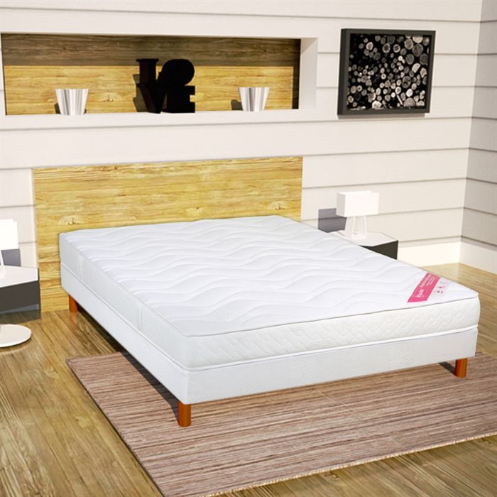 RELAXIMA Ensemble 90x190cm Mousse 35kg/m3 16cm   Achat / Vente SOMMIER