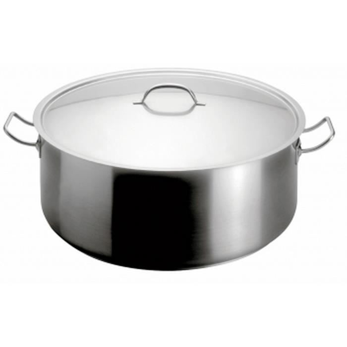 ARTAME Faitout avec couvercle en inox - Ø 26 cm - 5 L - Gris