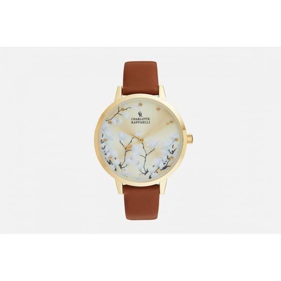 CHARLOTTE RAFFAELLI Montre Femme Quartz CRF043 Bracelet Cuir
