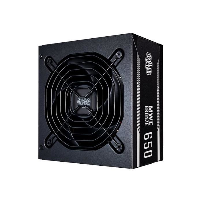 Cooler Master - MWE 650 BRONZE - Alimentation 650W (Certifiée 80 Plus Bronze, Garantie 3 ans)