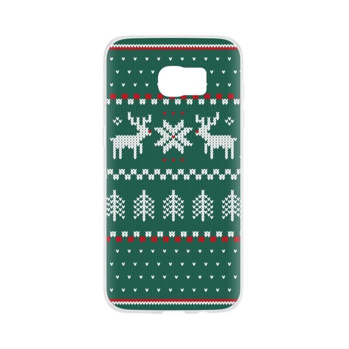 FLAVR Coque Case Ugly Xmas Sweater - Galaxy S7 Edge - Vert