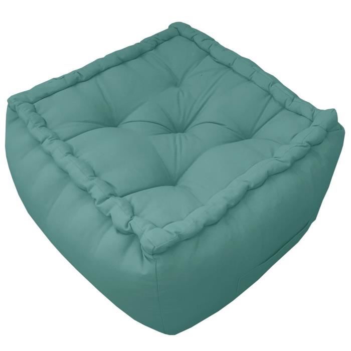 DEKOANDCO Pouf Bleu orion 40x40x30 cm