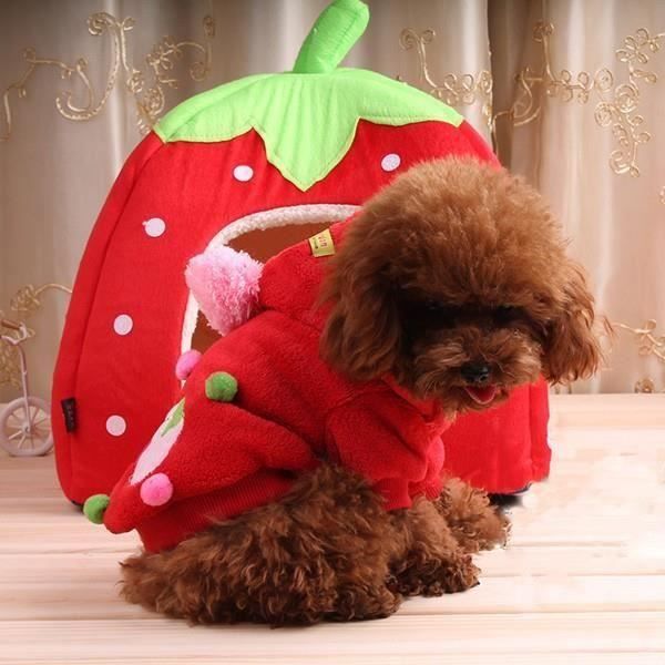 Niche Pour Chat Chien Indoor Maison Mat Chenil Nid M Mignon Et Confortable Pour Votre Animal De Compagnierouge