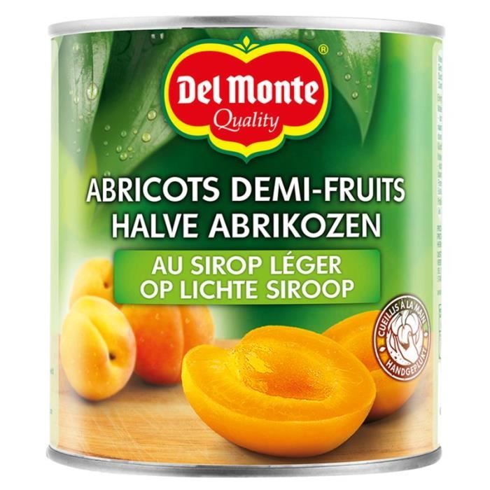 DEL MONTE demi-abricot sirop 420g