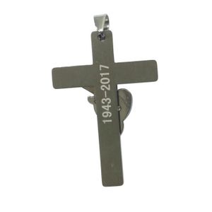 SAUTOIR ET COLLIER JOHNNY HALLYDAY Pendentif Croix Guitare en acier i. \u2039\u203a