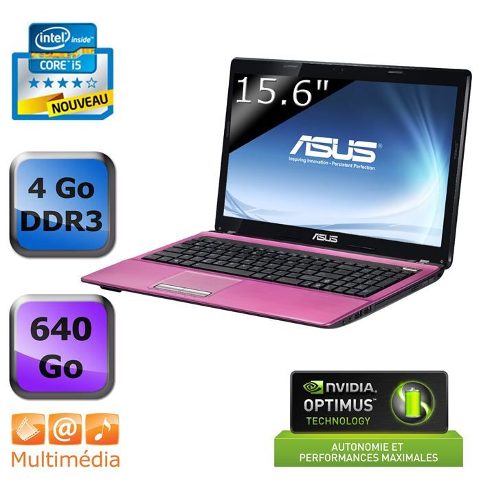 Asus X53SC ROSE Aluminium Prix pas cher Cdiscount