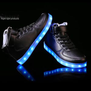 Enfants Femmes Led Montantes Noir Baskets 7 Hommes Couleurs VLqGUMSzp