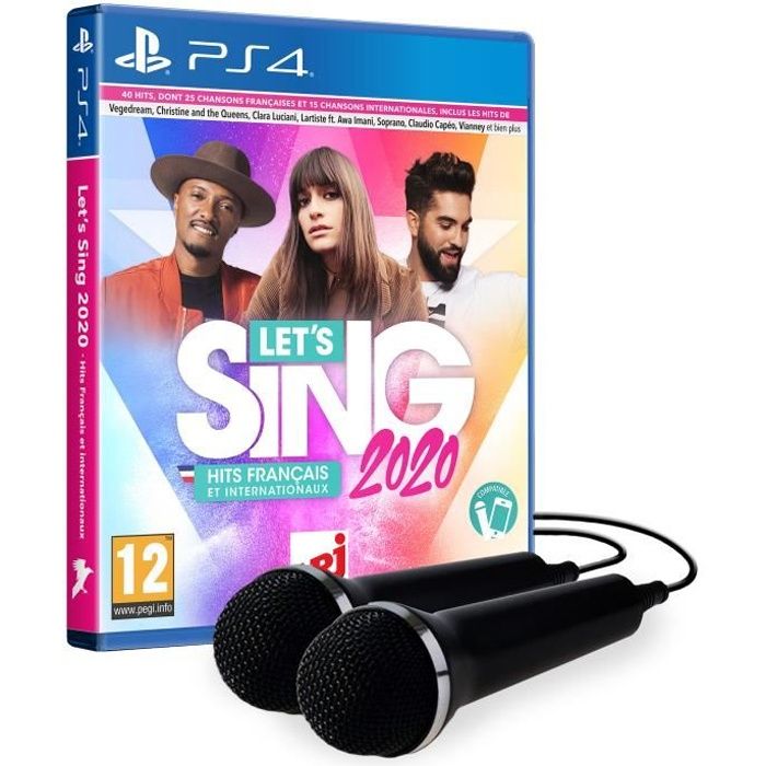 Let's Sing 2020 Hits francais et internationaux (2 mics) Jeu PS4
