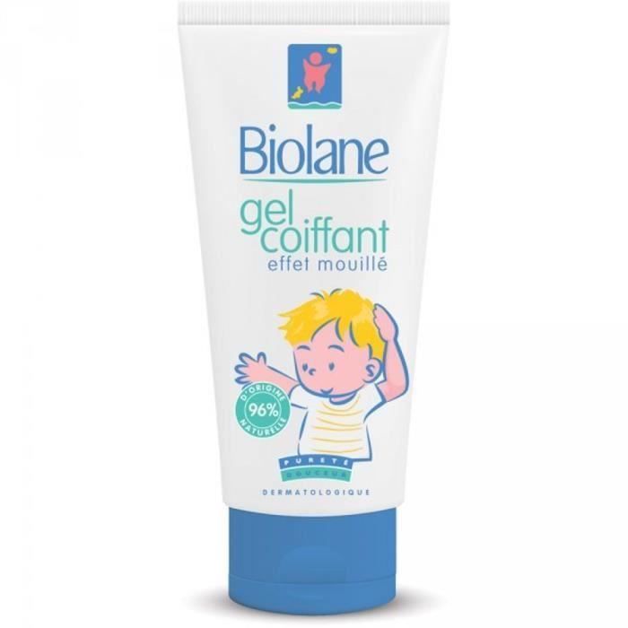 BIOLANE Gel coiffant Effet mouilé enfants - 100 ml (Lot de 3)
