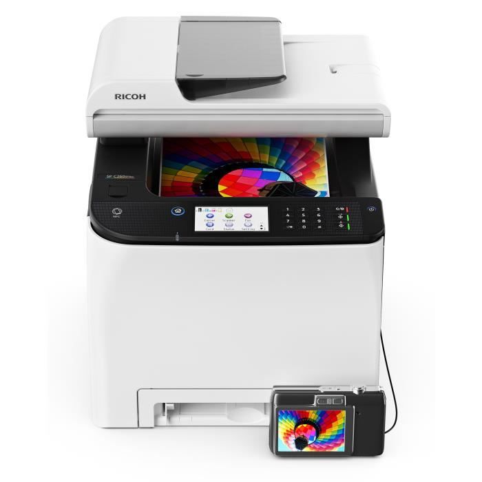 RICOH Imprimante multifonction laser couleur SPC260SFNW - 20 ppm - Réseau - Wifi - Ecran Tactile