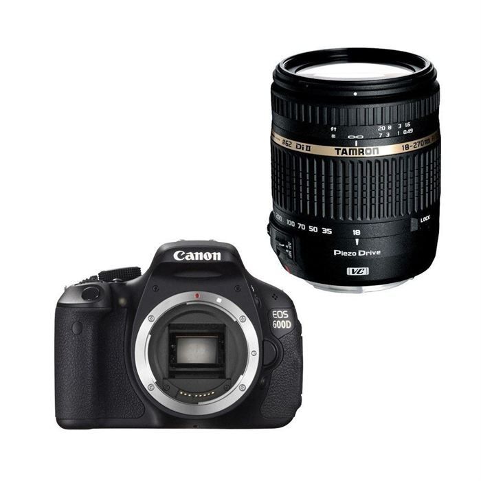 CANON EOS 600D + TAMRON 18 270mm   Achat / Vente REFLEX CANON EOS 600D