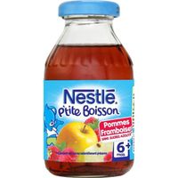 BOISSON BÉBÉ HORS LAIT NESTLÉ P'tite Boisson Pommes Framboises - 20 cl - BOISSON BÉBÉ HORS LAIT NESTLÉ P'tite Boisson Pommes Framboises - 20 cl -