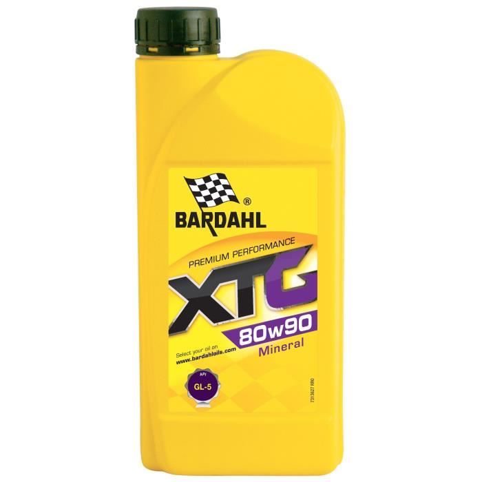 BARDAHL Huile boites et ponts XTG 80W90 - Bidon de 1 L